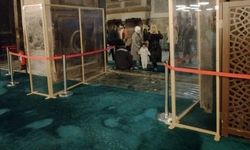 Ayasofya Camii’nde "İmparator Kapısı"na Cam Bölmeli Koruma